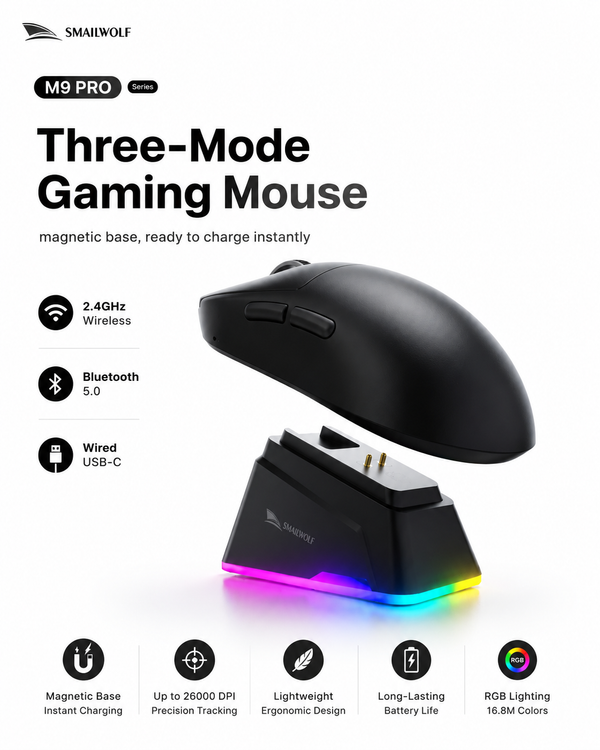 M9 Pro Wireless Gaming Mouse