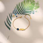 Personalized Name & Birthstone Bracelet