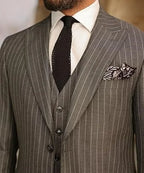 Men's 3-Piece Pinstripe Suit Set