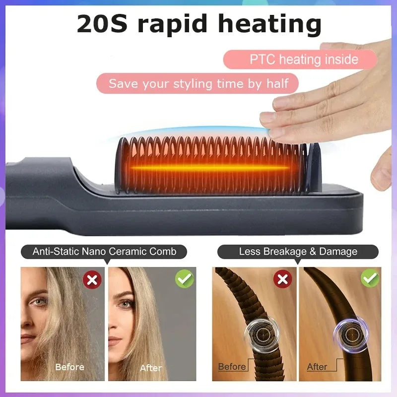 Electric Hair Straightener Comb