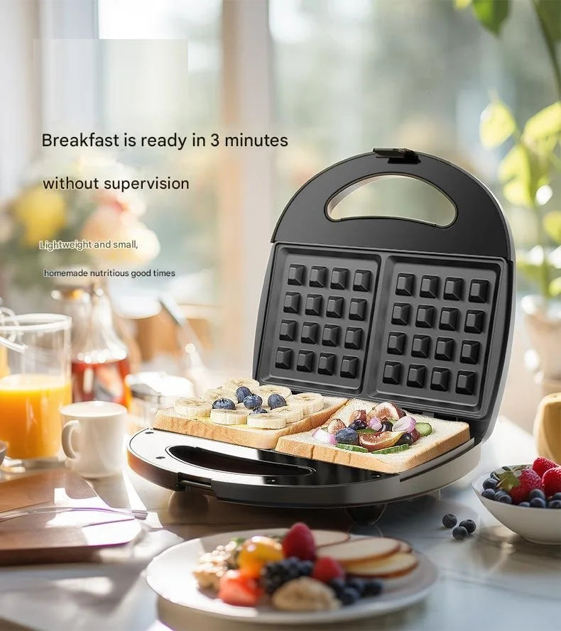 DUTRIEUX multifunction electric waffle maker with interchangeable plates