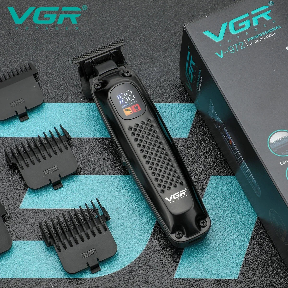 VGR V-972 rechargeable electric hair and beard trimmer for men