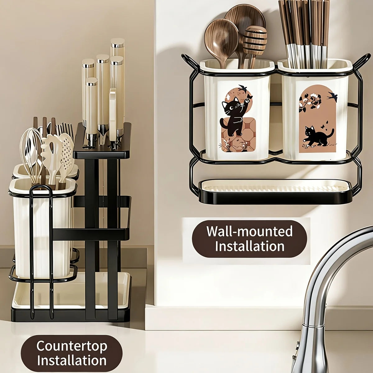 Utensil & Knife Holder
