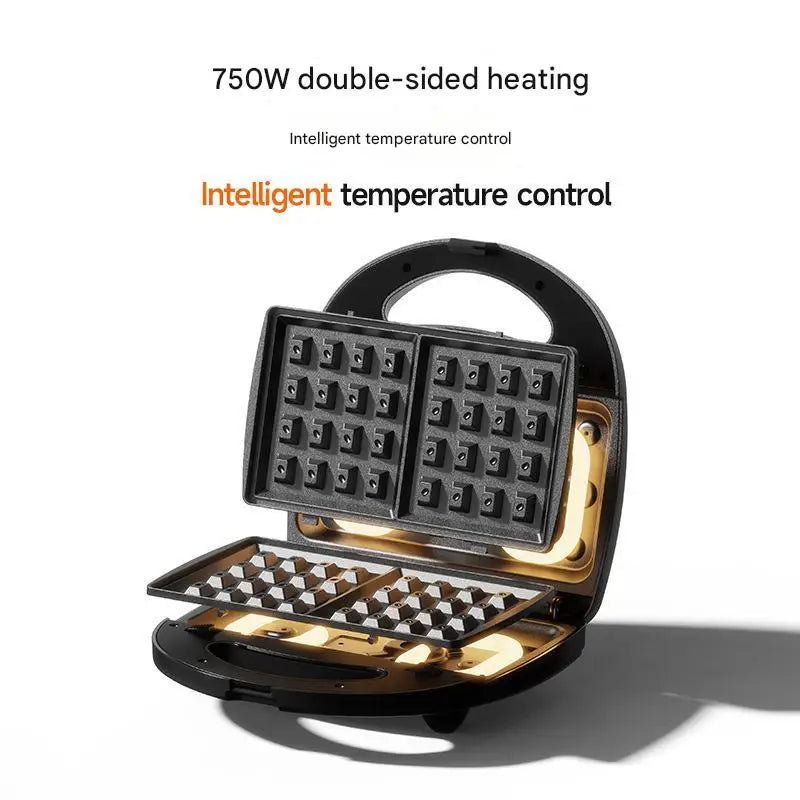 DUTRIEUX multifunction electric waffle maker with interchangeable plates