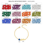 Personalized Name & Birthstone Bracelet