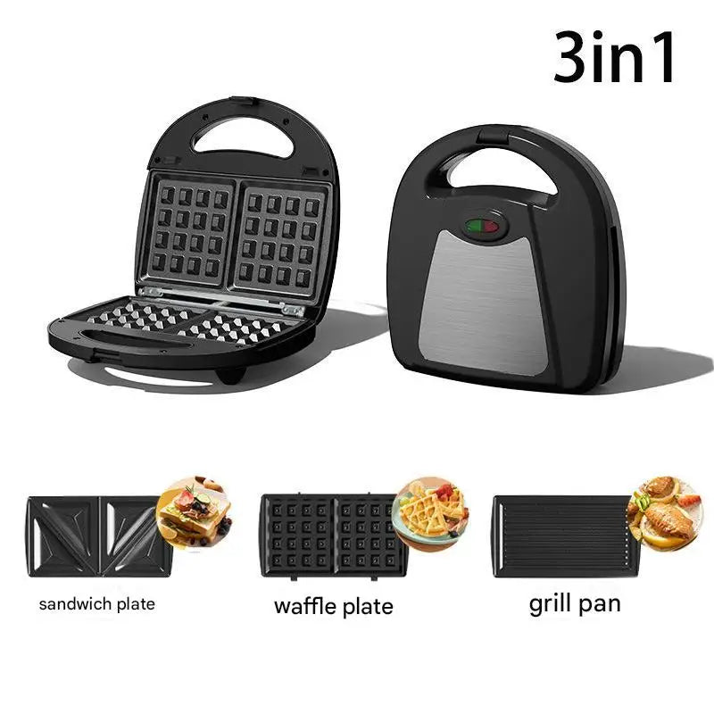 DUTRIEUX multifunction electric waffle maker with interchangeable plates