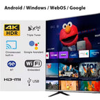 65 inch 4K UHD OLED smart Android TV with WiFi