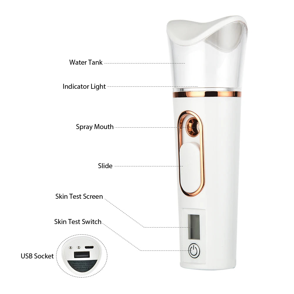 Hailicare nano mist facial sprayer for skin hydration