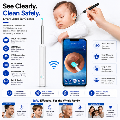 Wireless HD Ear Wax Removal Kit